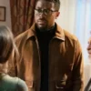 Mayfair Witches S02 Tongayi Chirisa Brown Suede Jacket