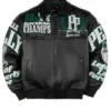 Meek Mill Eagles Leather Black Jacket
