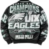 Meek Mill Leather Eagles Black Jacket