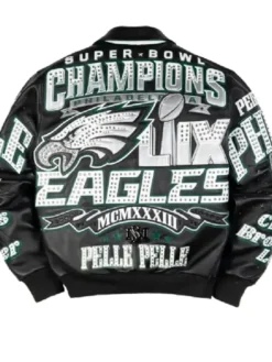 Meek Mill Leather Eagles Black Jacket