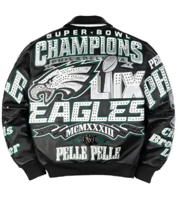 Meek Mill Leather Eagles Black Jacket