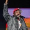 Meek Mill Roots Picnic 2025 Leather Grey Jacket