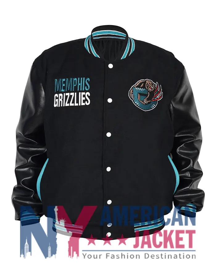 Memphis Grizzlies Black Varsity Wool Jacket