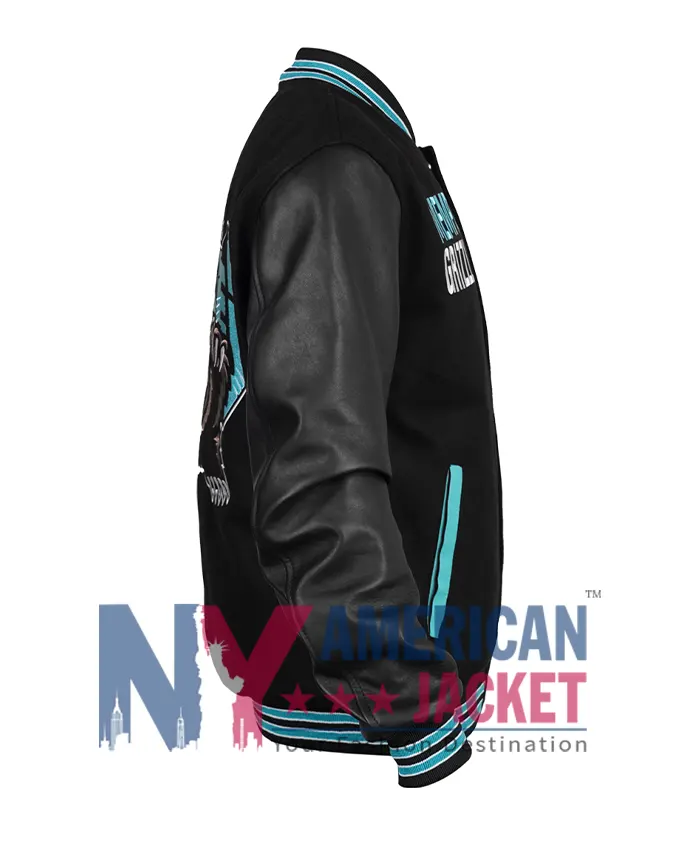 Memphis Grizzlies Black Wool Leather Jacket