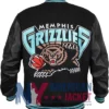 Memphis Grizzlies Black Wool and Leather Varsity Jacket For Sale
