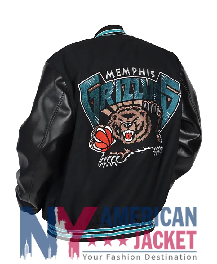 Memphis Grizzlies Wool Black Varsity Jacket