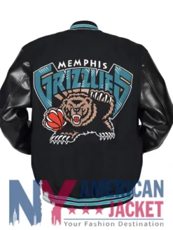 Memphis Wool Grizzlies Black Varsity Jacket