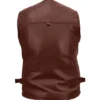 Men’s 10 Pockets Military Vest Leather