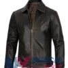 Men’s Dark Brown Cafe Racer Leather Jacket