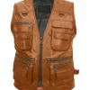 Men’s Military 10 Leather Pockets Vest