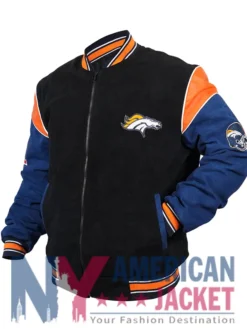 Men’s NFL Denver Broncos Suede Jacket