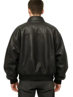 Men’s Oversized Premium Black Bomber Jacket
