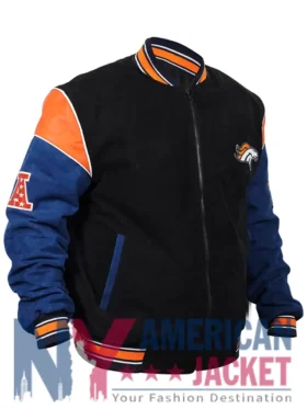 Men’s Suede NFL Denver Broncos Jacket