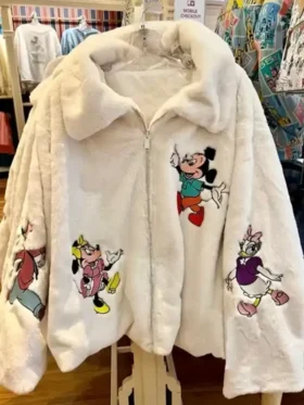 Mickey Christmas Sherpa Jacket