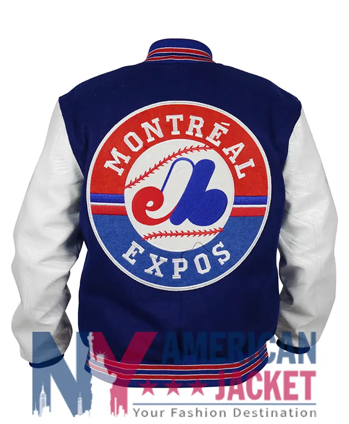 Montreal Expos Varsity Wool Leather Jacket