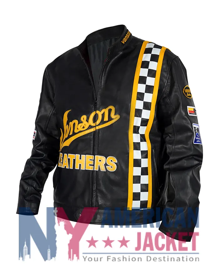 Motorcycle Vanson Black Leather Jacket