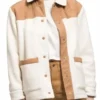 My Life With The Walter Boys S02 Sherpa White-Tan Jacket