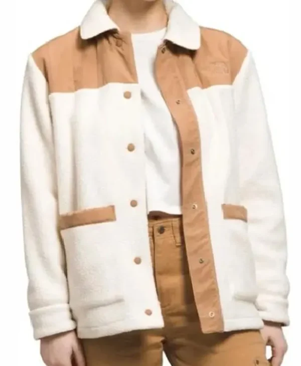 My Life With The Walter Boys S02 Sherpa White-Tan Jacket