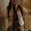 My Life With The Walter Boys S02 White-Tan Sherpa Jacket