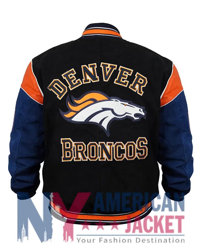 NFL Men’s Denver Broncos Suede Jacket