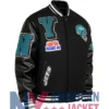 NY Jets Mashup Rib Wool Leather Varsity Jacket