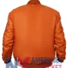 NY Knicks Satin Orange Varsity Jacket