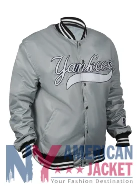 New York 90’s Silver Yankees Varsity Jacket
