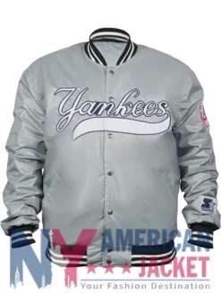 New York Yankees 90’s Silver Varsity Jacket