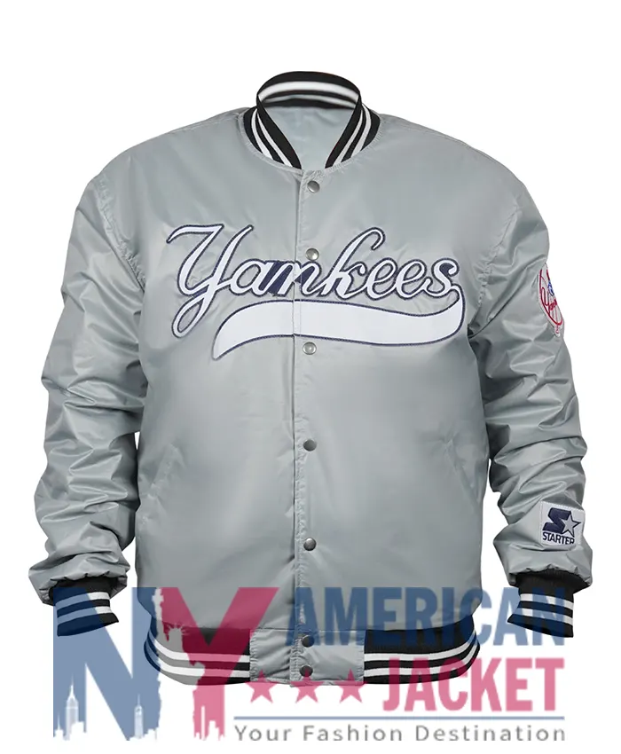 New York Yankees 90’s Silver Varsity Jacket