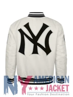 New York Yankees Retro Rib Classic Satin Jacket