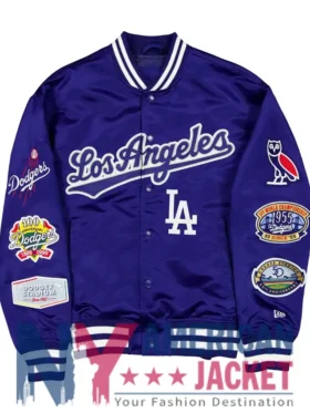 OVO x New Era x MLB Dodgers Varsity Jacket