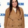 Pamela Adlon SiriusXM Studios 2025 Brown Suede Jacket