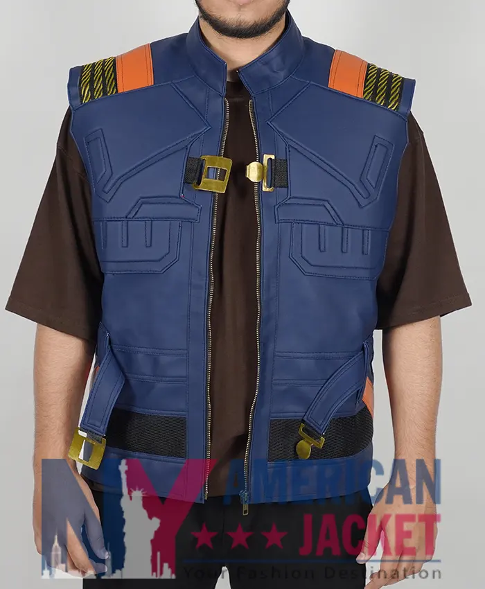 Panther Black Erik Leather Killmonger Costume Vest