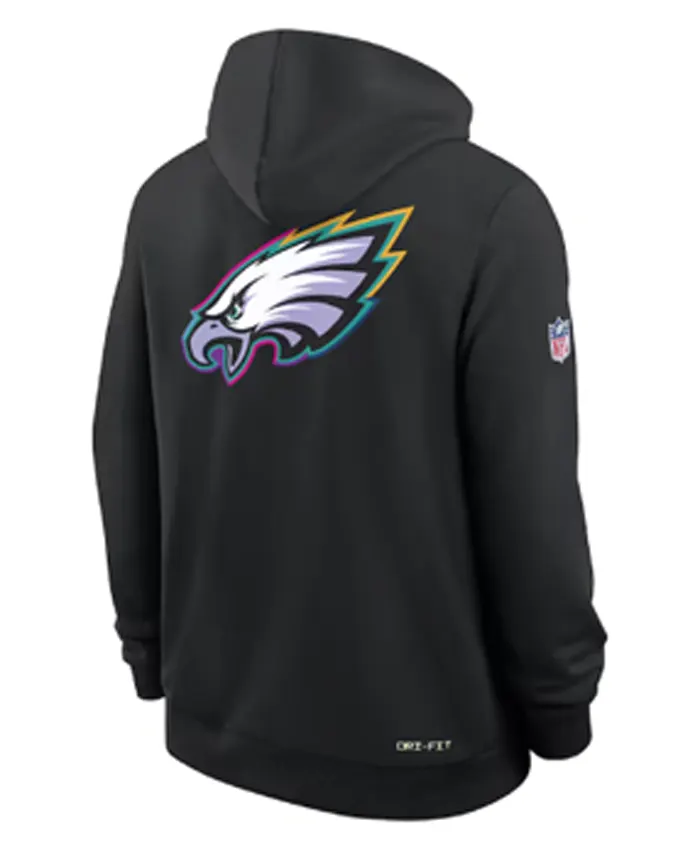 Philadelphia Eagles 2025 Black Crucial Catch Hoodie