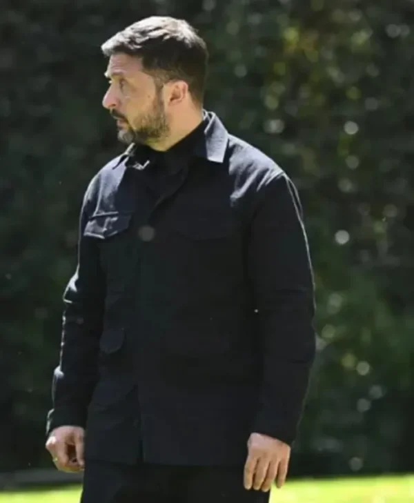 Pope Francis Funeral Black Zelensky Jacket