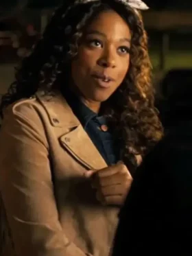 Providence Falls S01 Suzette Deveraux Fringe Brown Jacket