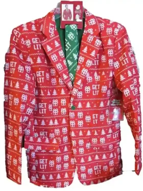 Red Christmas Suit Jacket