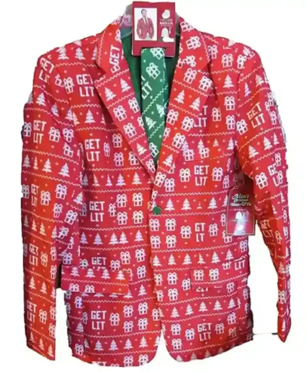 Red Christmas Suit Jacket