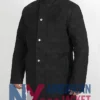 Robert Taylor Longmire Black Leather Trench Coat
