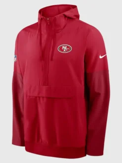San Francisco 49ers Nike Sideline Anorak Hooded Jacket
