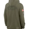 San Francisco 49ers Olive 2025 Salute To Service Sideline Hoodie