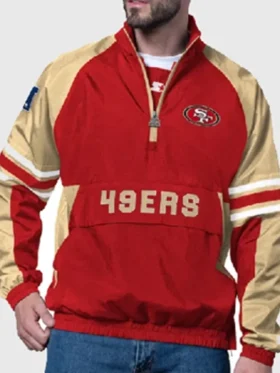 San Francisco 49ers Starter Prospect Half-Zip Pullover Jacket