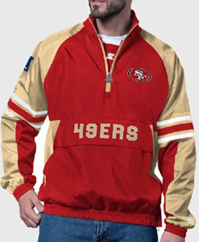 San Francisco 49ers Starter Prospect Half-Zip Pullover Jacket