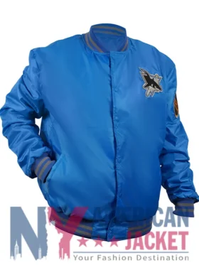 NHL San Jose Sharks Starter Varsity Blue Jacket