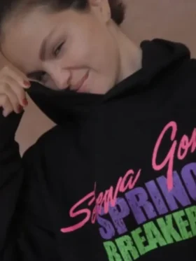 Selena Gomez X Spring Breakers Black Hoodie