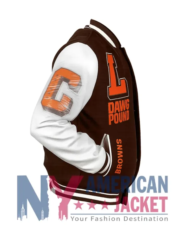 Spencer Cleveland Browns Letterman Varsity Jacket