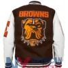 Spencer Letterman Cleveland Browns Varsity Jacket