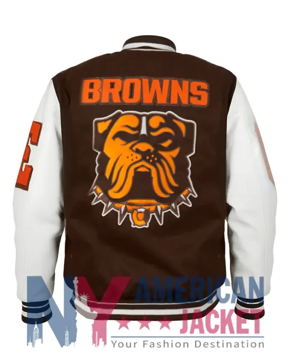 Spencer Letterman Cleveland Browns Varsity Jacket