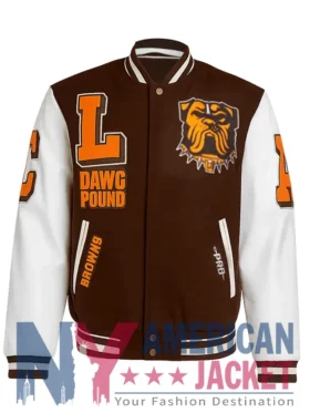 Spencer Varsity Cleveland Browns Letterman Jacket