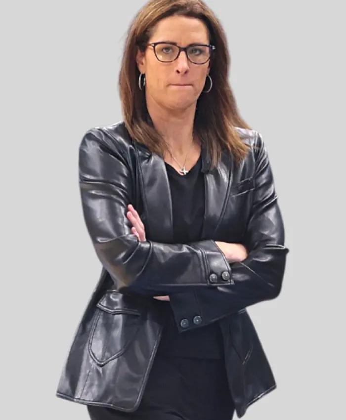 Stephanie White Indiana Fever Leather Jacket